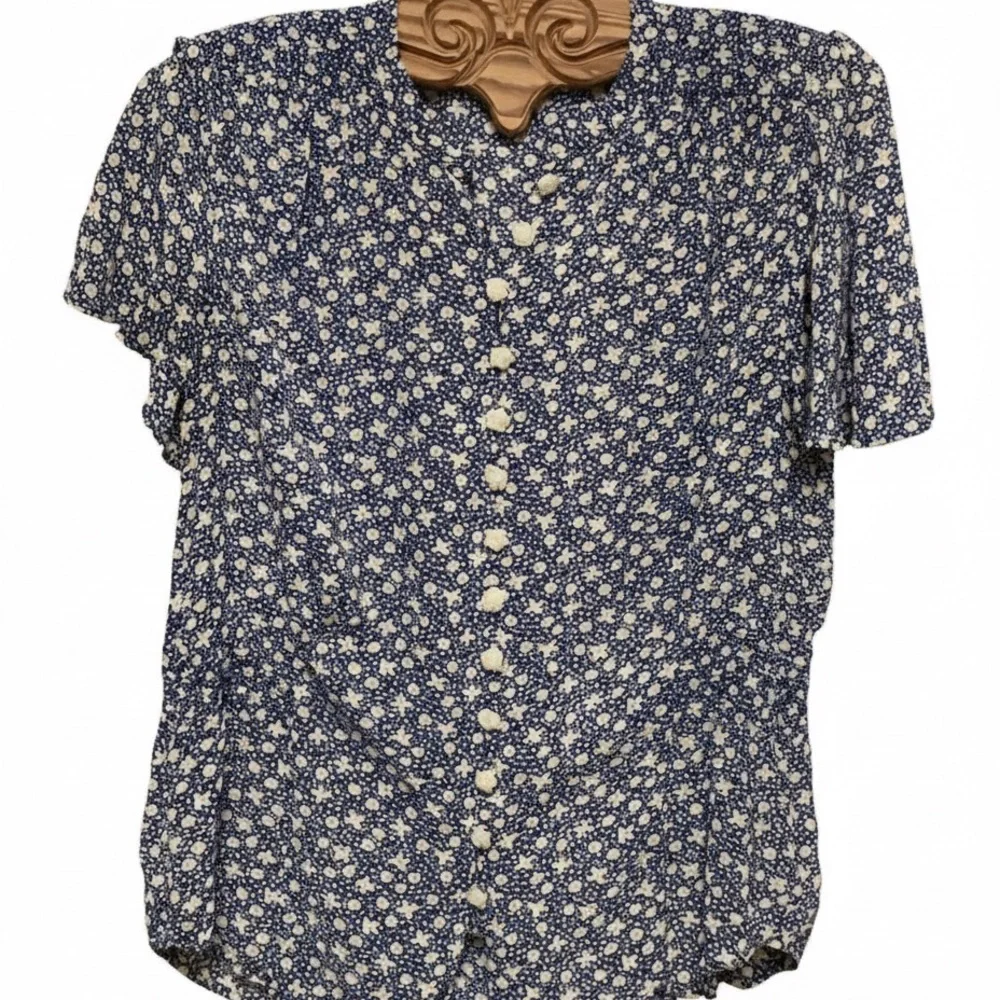 RALPH LAUREN  Button Down Short Sleeved Blouse Size M - Picture 2 of 8